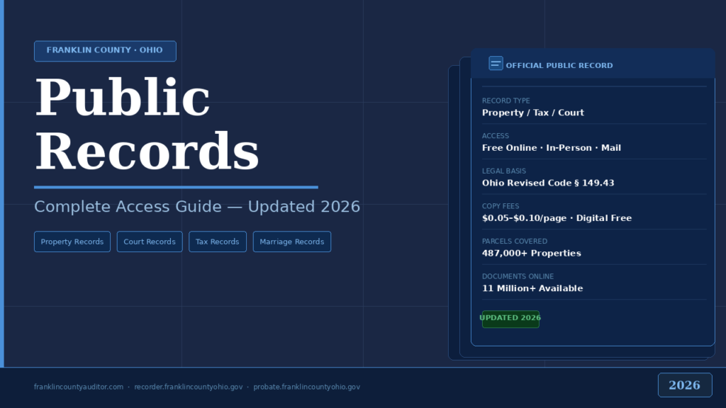 Franklin County Public Records 2026: Complete Guide to Access Every Record Online & In Person